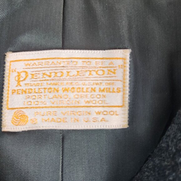 Vintage Pendleton Womens Cropped Wool Jacket With Button Closure Size 14 USA - Picture 9 of 10